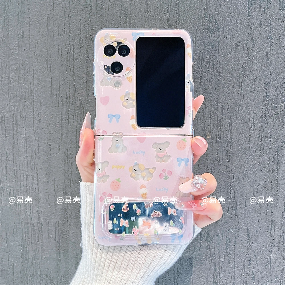 新款折叠适用于oppofindn3flip手机壳FINDN2FLIP女款可爱创意套