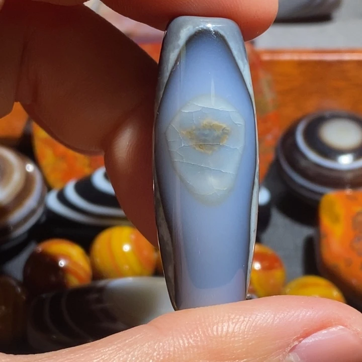 玛瑙/玉髓钛钢颈饰