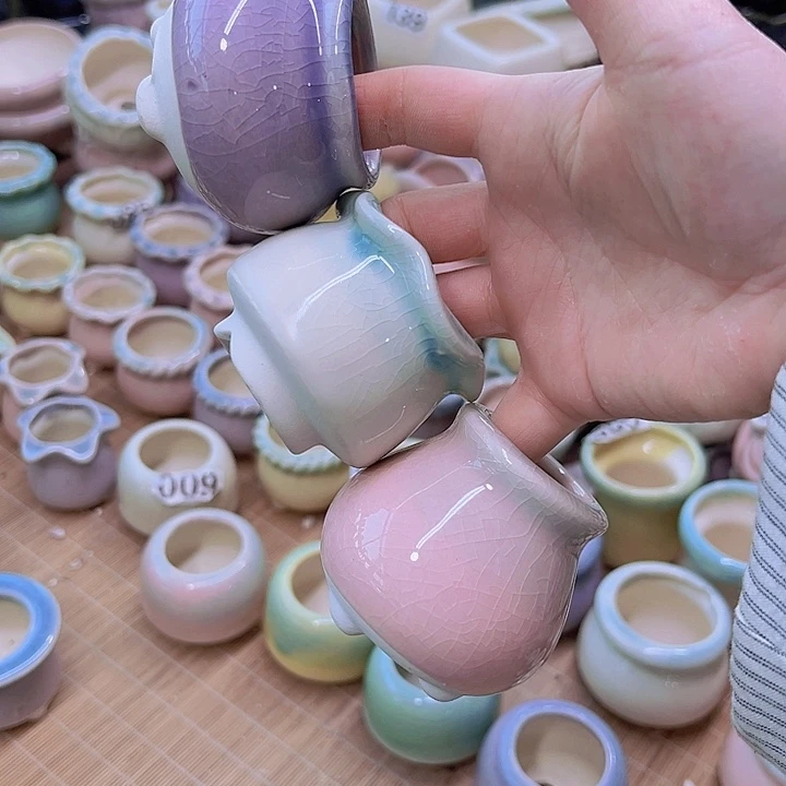 红陶陶瓷花盆当场满12包邮