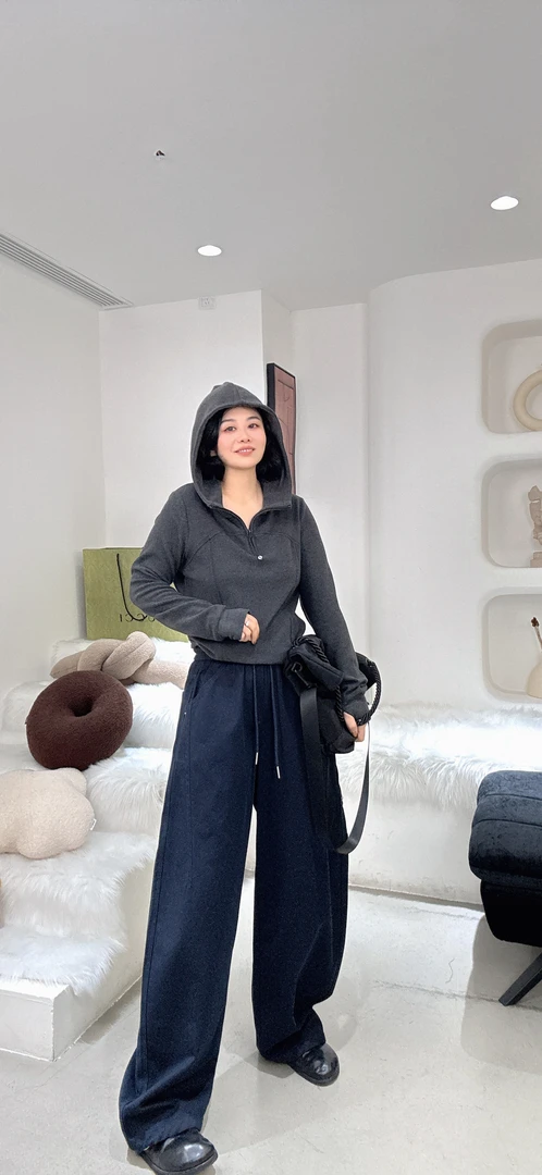 蝴蝶家半拉链连帽双面德绒卫衣女秋冬加绒加厚卫衣减龄上衣25658