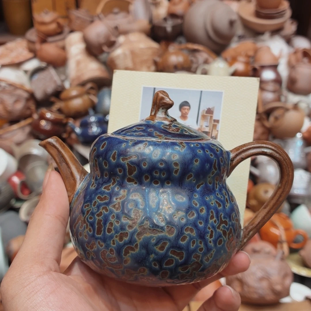 柴烧老岩泥高温茶器皿