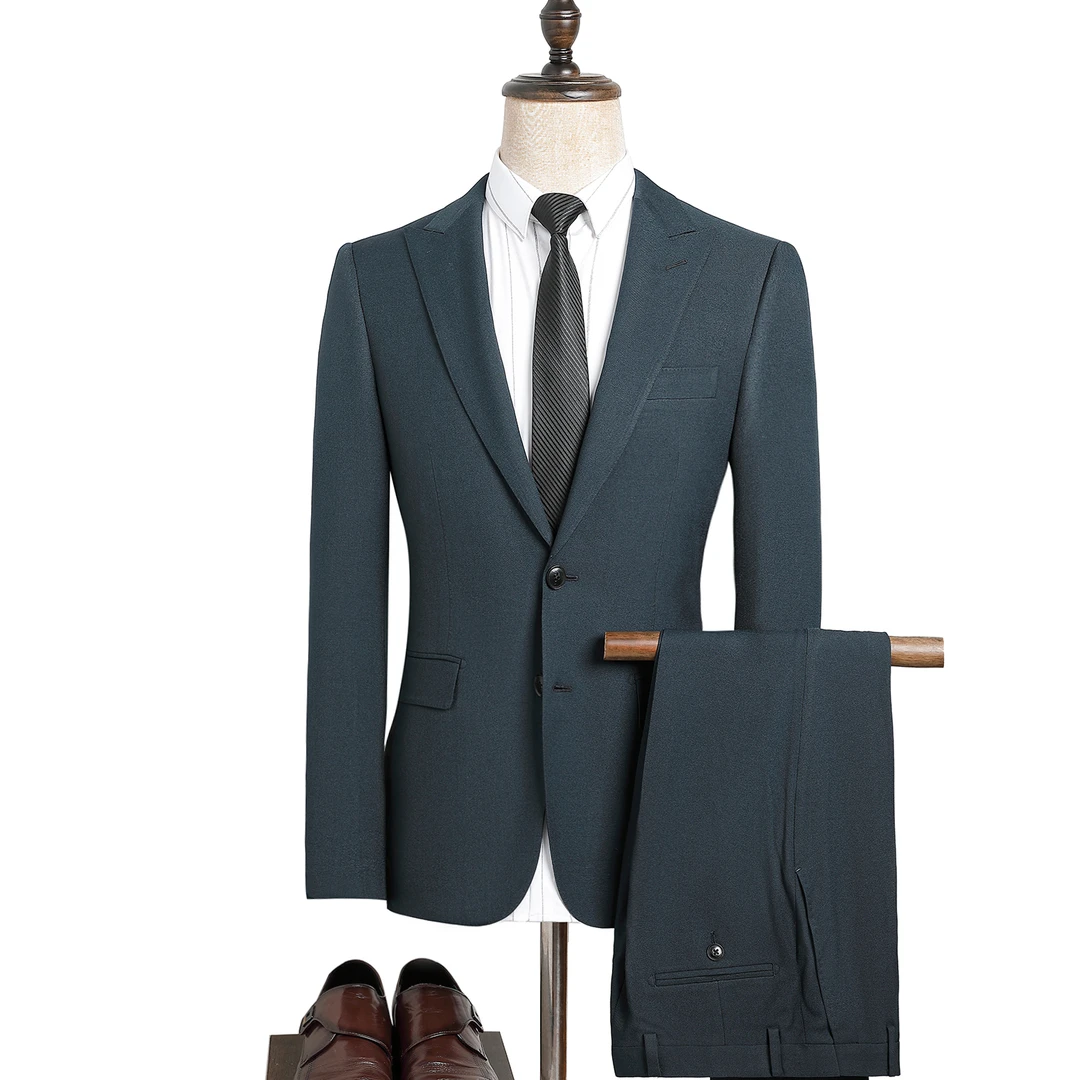 劲郎(轻薄) 高货 夏季西装商务时尚男士西服套装修身外套A953