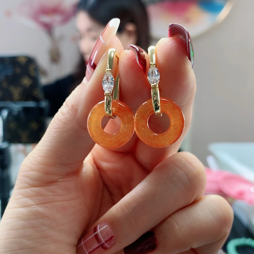 【闪购商品】翡翠耳饰未镶嵌，