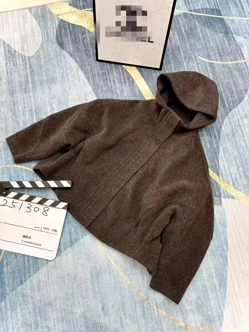 菲玛掂251308正品2025秋季连帽短款长袖秋毛呢外套开衫外套上衣