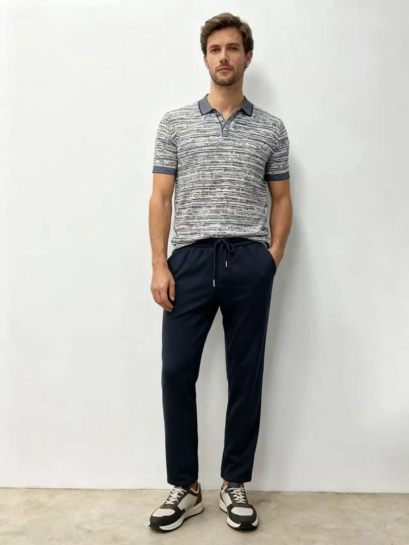 男士秋冬加绒保暖百搭直筒运动卫裤男长裤宽松潮流休闲裤 038