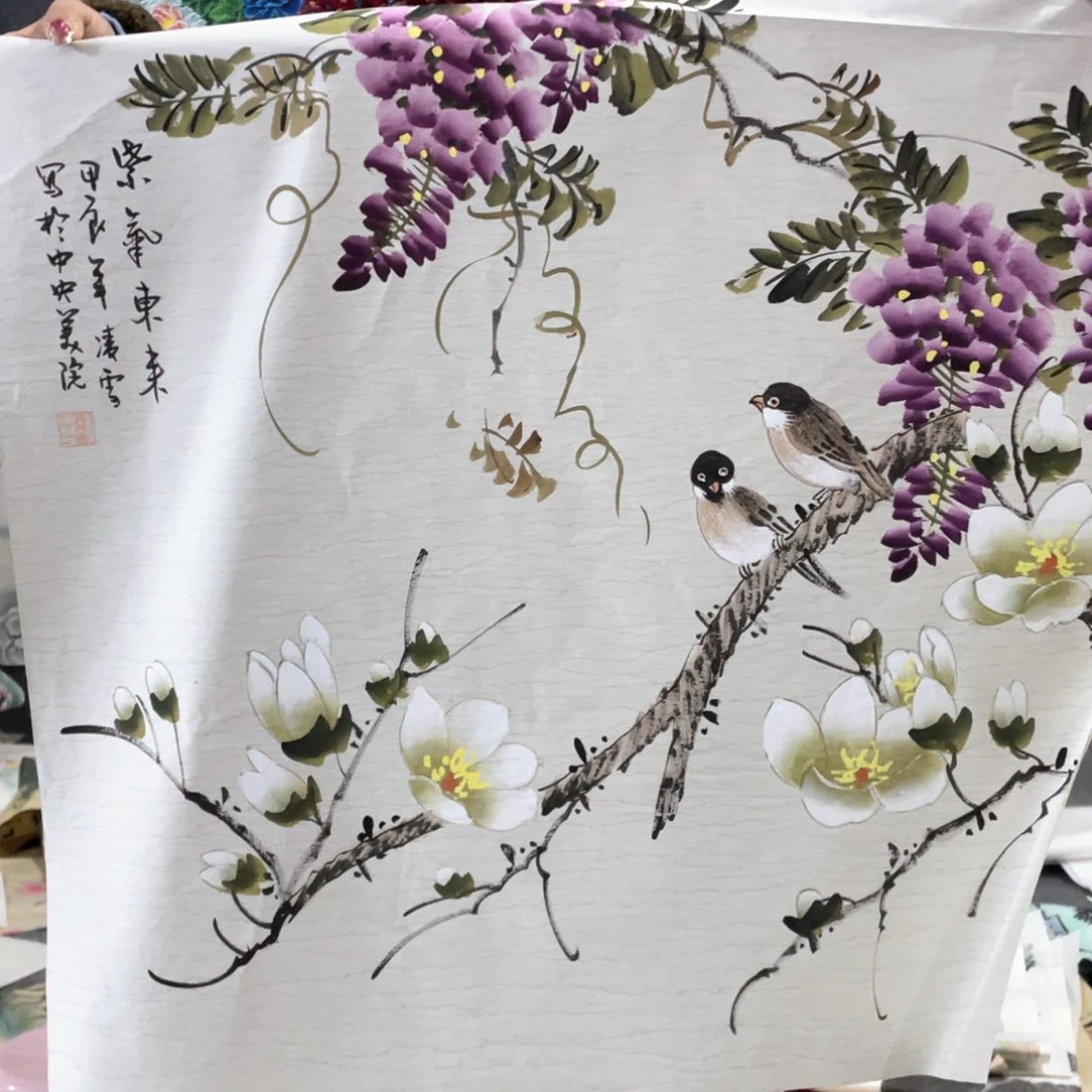 国画国画作品画心一张