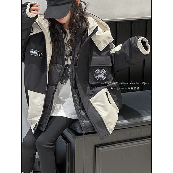 K23133女童三合一羽绒服秋冬装防寒冲锋衣户外防风保暖夹棉外套潮