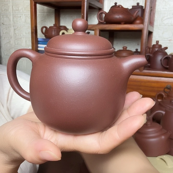 茶壶紫砂鲍尊300cc精工半手工