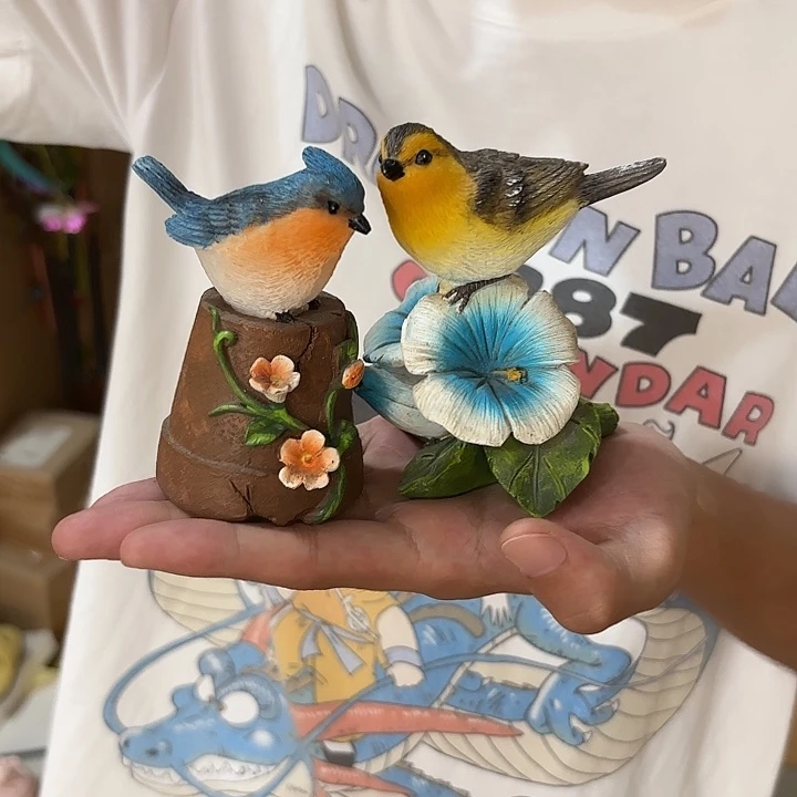 瓷片样品样品样品小鸟一对