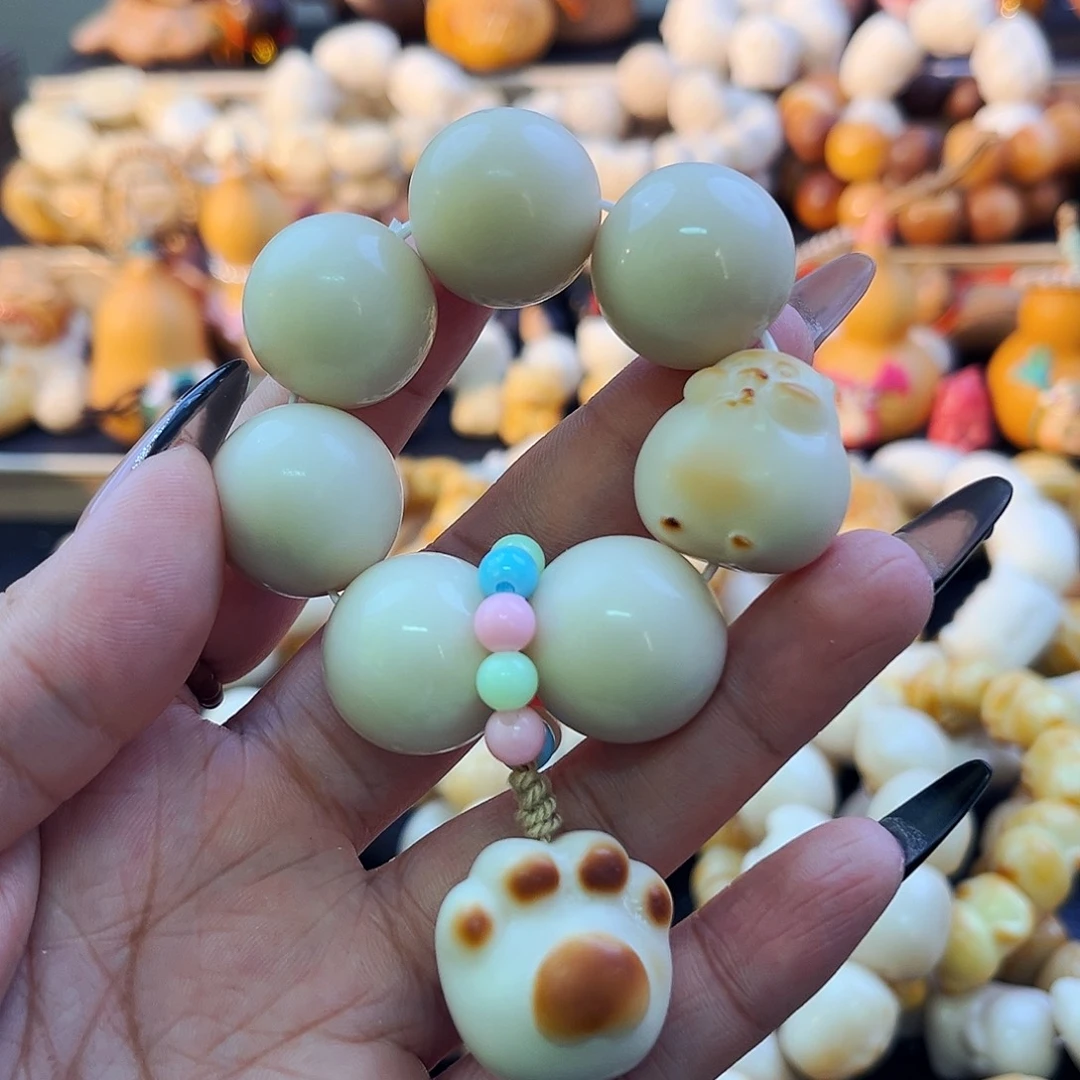 手串菩提根/象牙果圆珠手捻