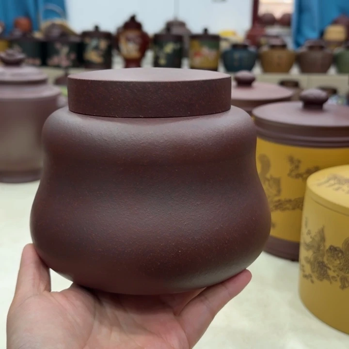 紫砂茶叶罐宝葫芦