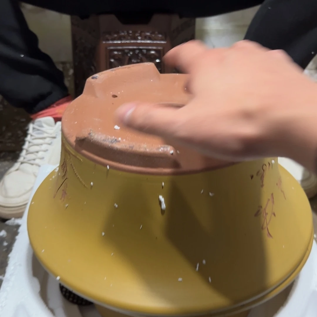 紫砂花盆口径27高度12