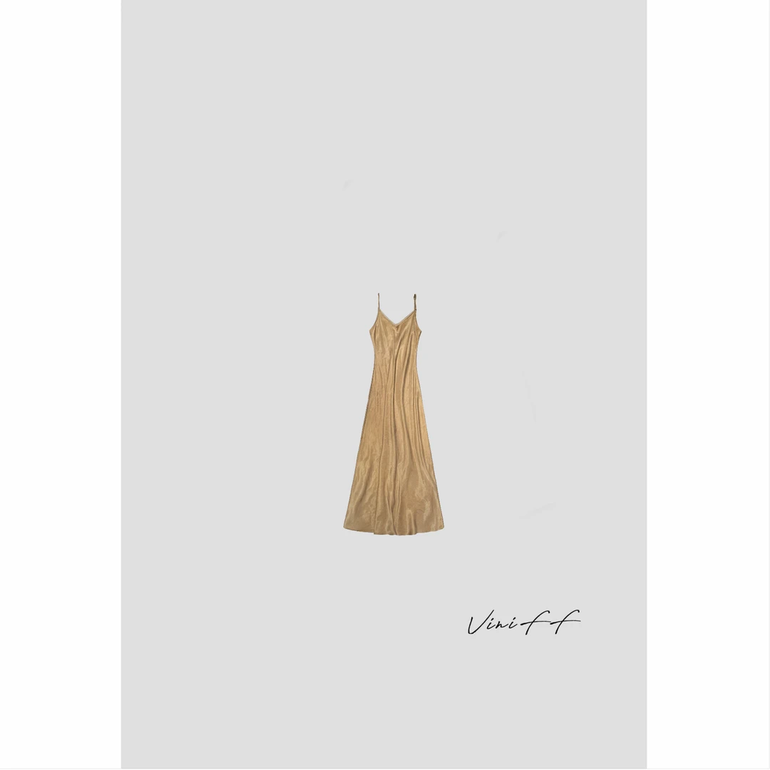 ViniFF薇妮｜夏季新款「流金岁月」贵气宴会连衣裙CZ5XL041