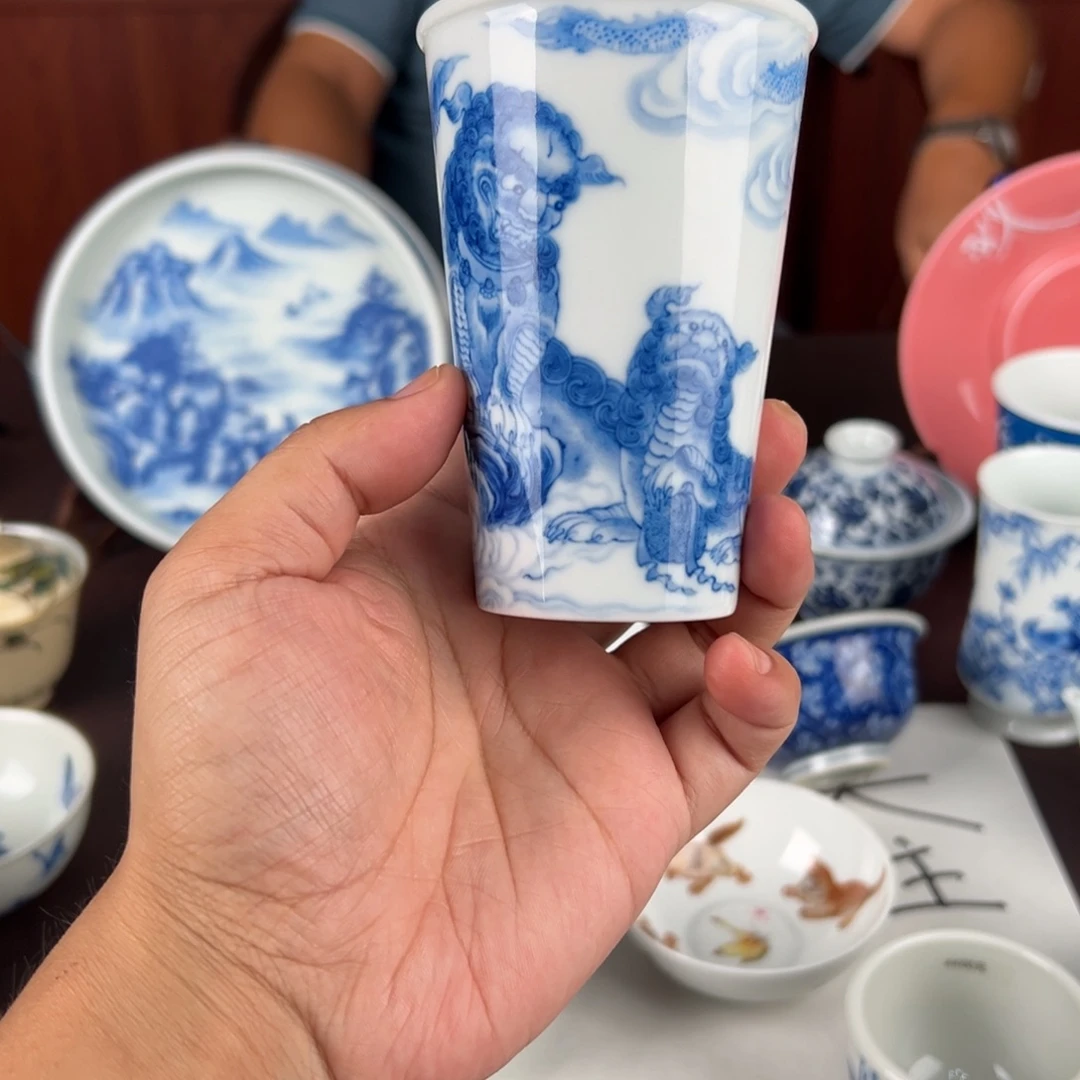 清***浅景德镇陶瓷手工8888