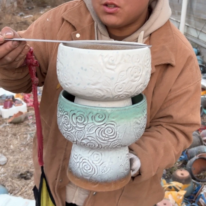 红陶口径 高度 花盆18 18