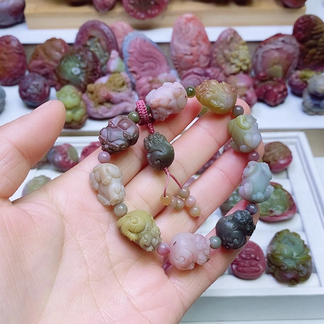 玛瑙/玉髓盐源玛瑙手串未镶嵌