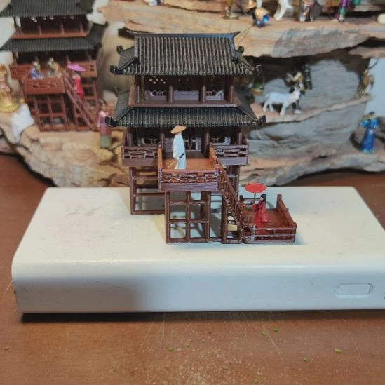 南***夫树脂盆景假山摆件造景摆件