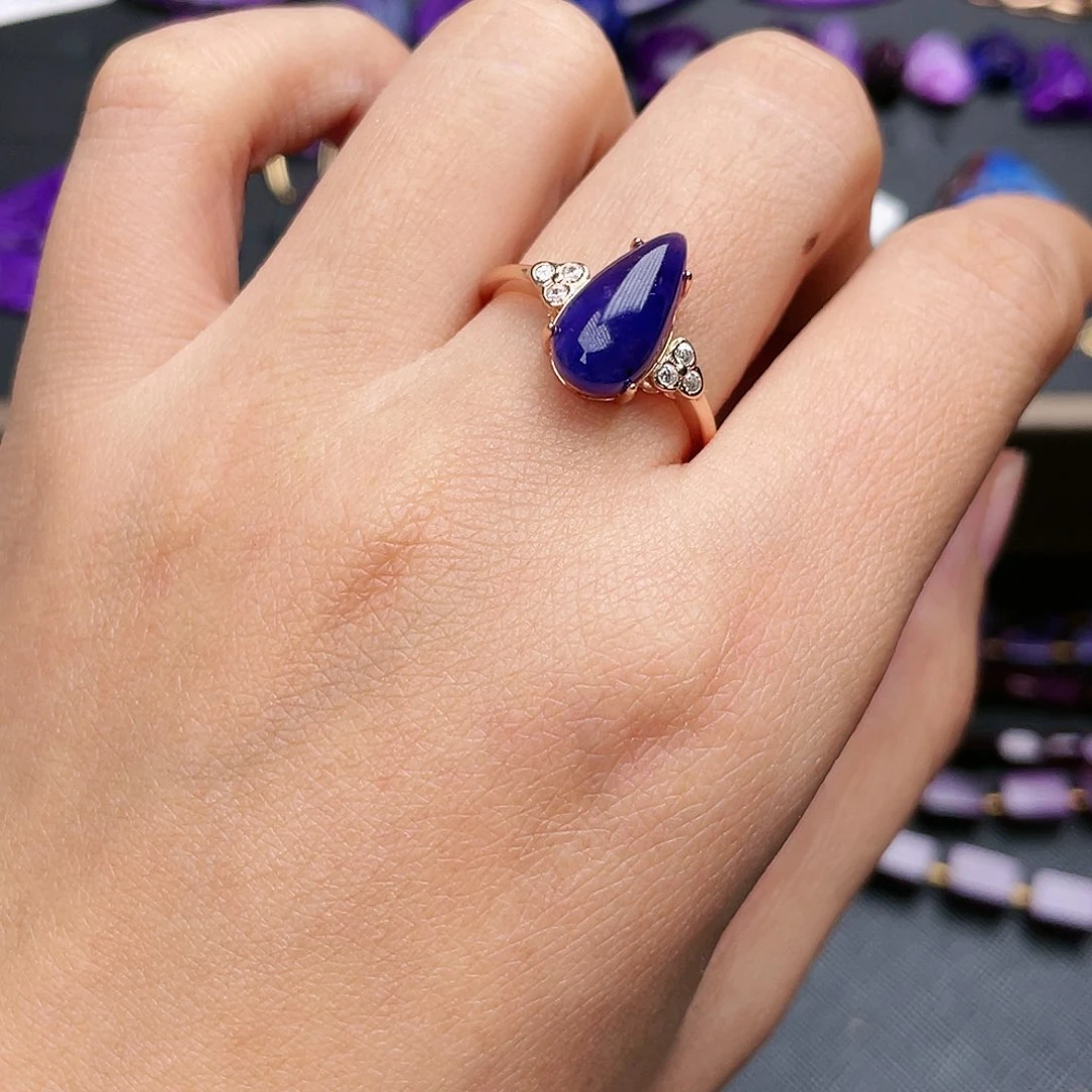 苏纪石（舒俱来）戒指银S925镶嵌格*-