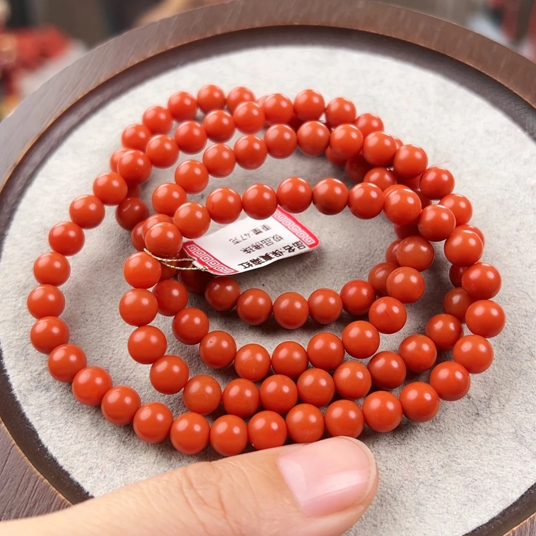 南红玛瑙手串未镶嵌