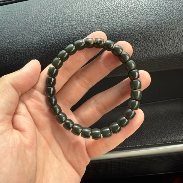 黑羊脂析木河磨玉卡8苏工老型直切细度过眼过灯