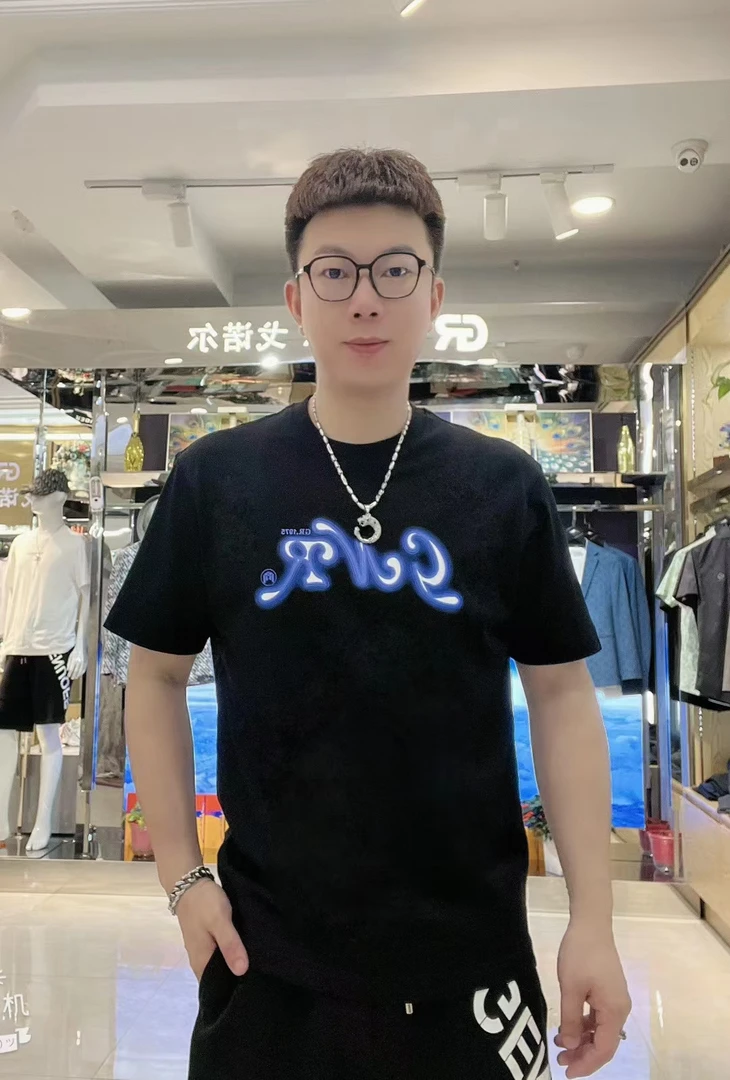 戈诺尔全棉短袖T恤男款夏季圆领印花宽松体恤衫休闲半袖男装