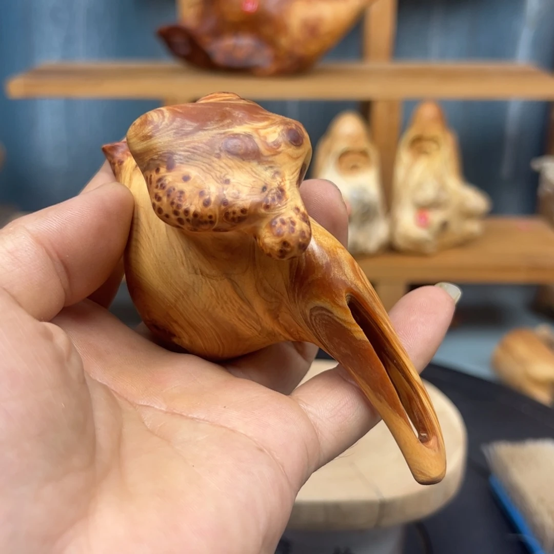 木用****3崖柏木摆件手把件