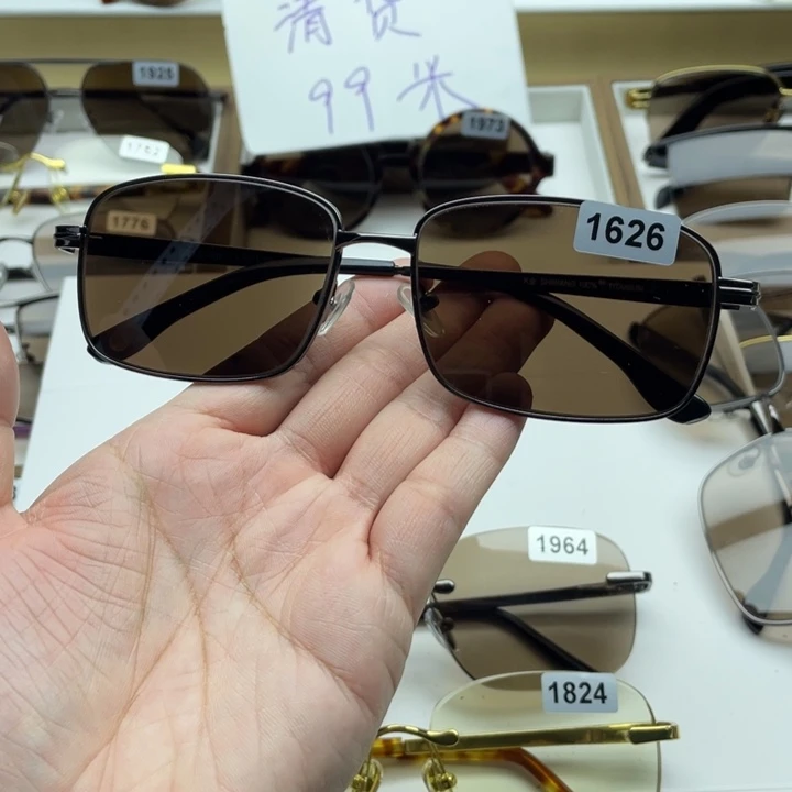 茶水晶全框眼镜 1626