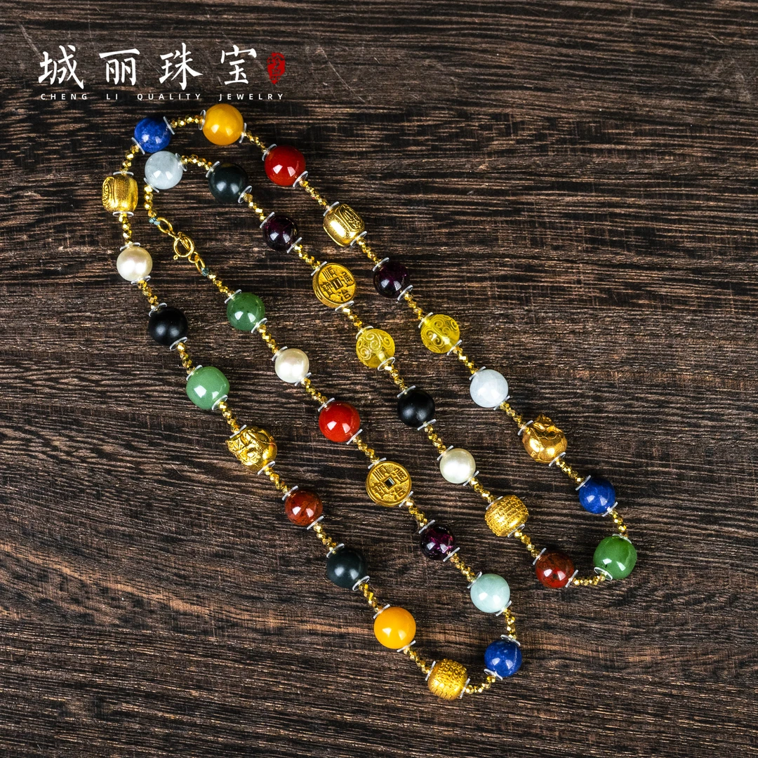 【城丽珠宝】多宝金福项链/条（多样性发货）ZJH-1354