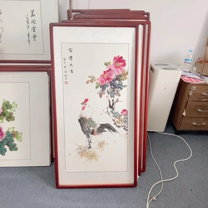 国画125*65尺寸带框包邮送到家