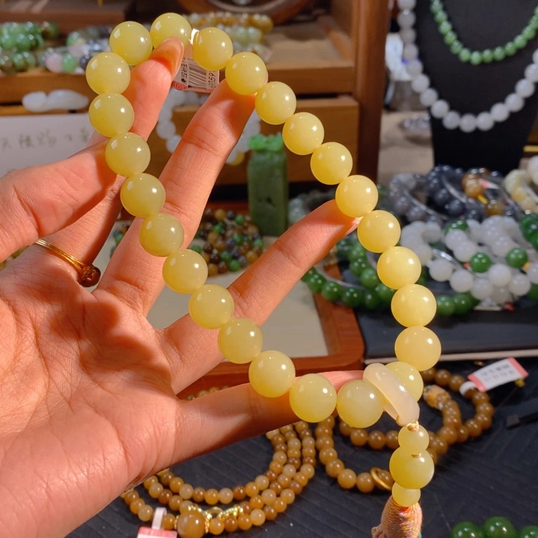 和田玉未镶嵌手链