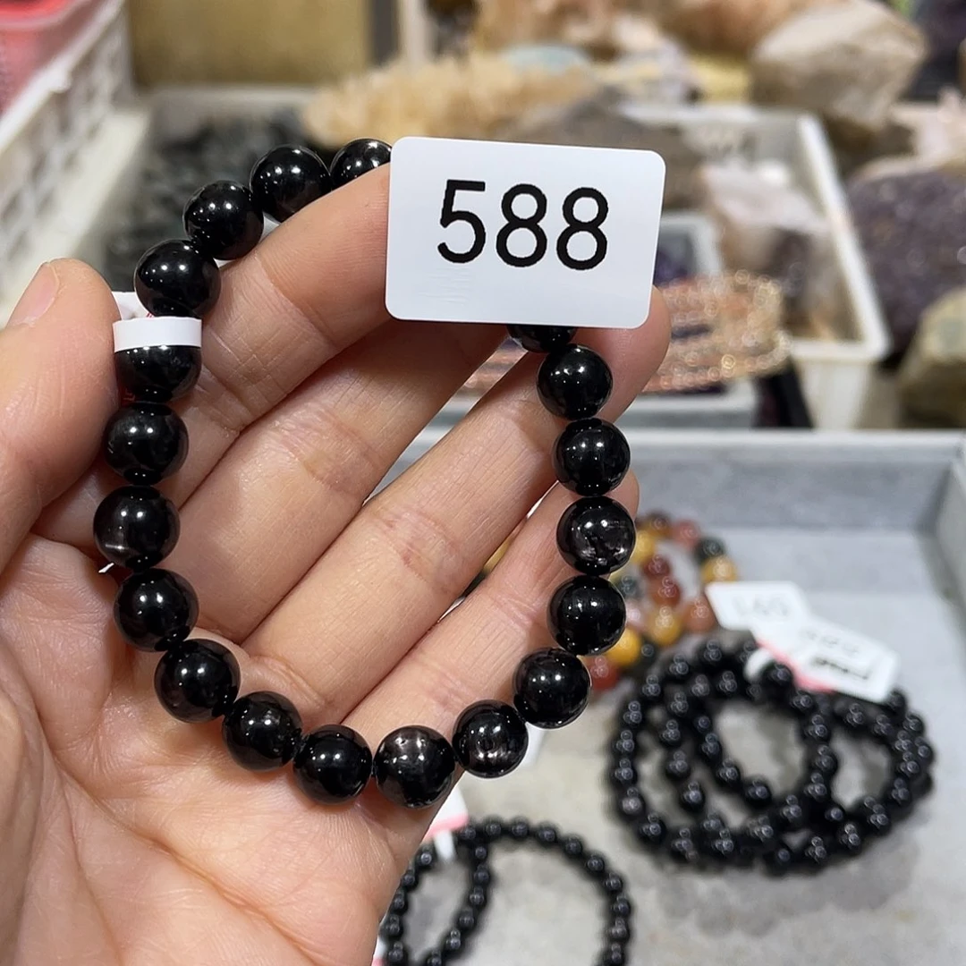 水晶手串9m m未镶嵌緣*羽