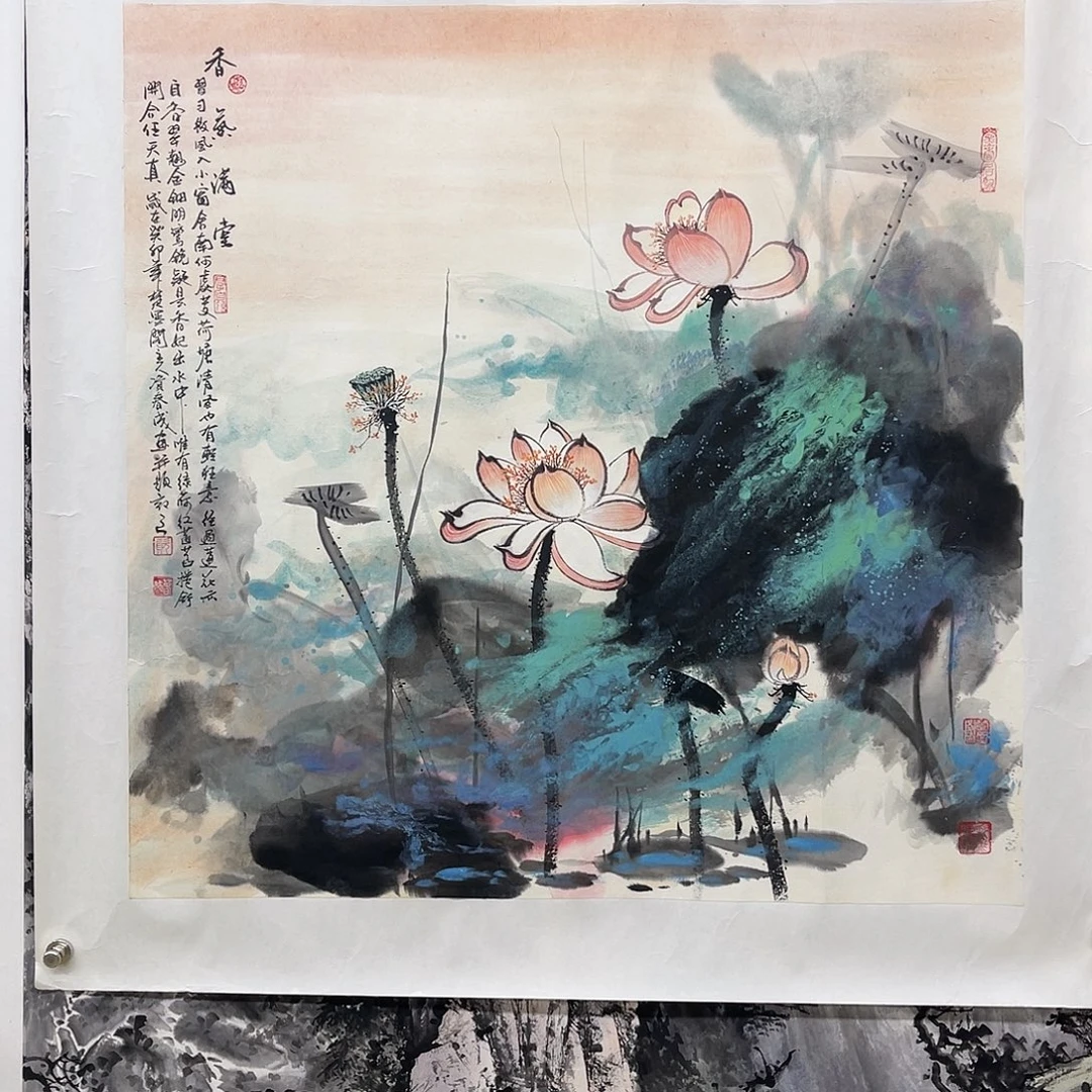 国画资春成68/68泼墨泼彩