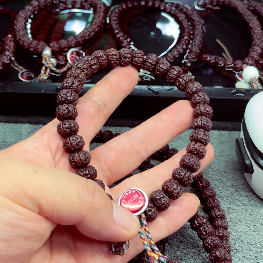 金刚菩提手串11.6纯血老树王桩高差3个多