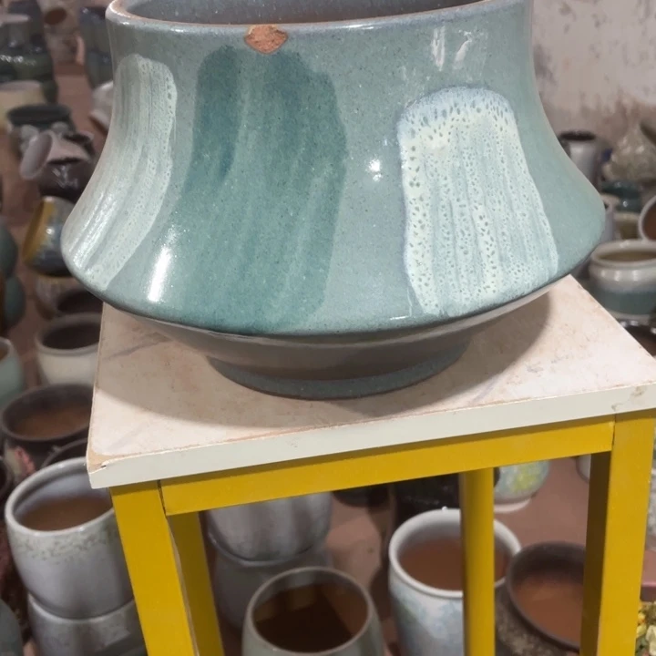 紫砂花盆口径20高度20一只瑕疵