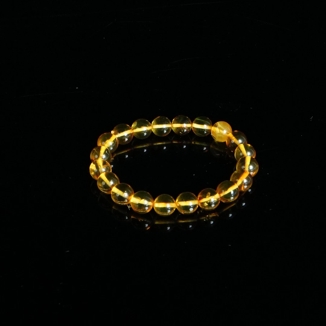 DY-M1387虫珀单圈手串8.44g