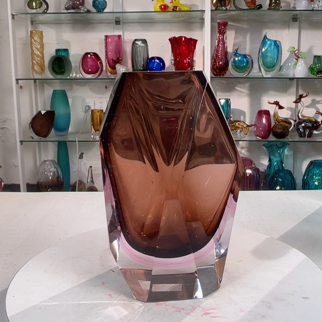 19.5 高轻奢琉璃花器福利正常手工痕迹