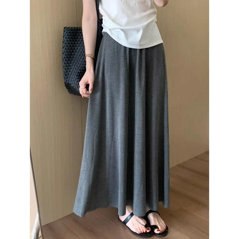 今晚发【小雨】胖MM新款2025秋季大码遮肉显瘦气质百搭半身裙 018