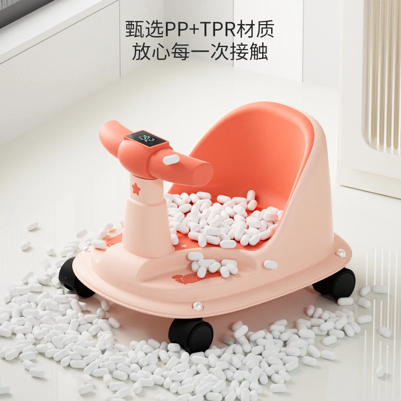 婴儿洗澡座椅洗澡盆躺托宝宝洗澡凳带轮子儿童小凳子小孩靠背椅子