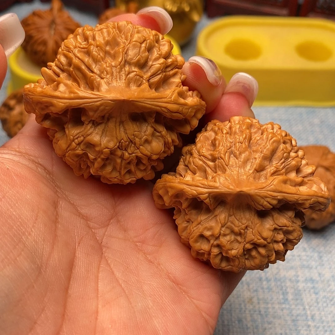 张***升把件文玩核桃毕业官帽52全品