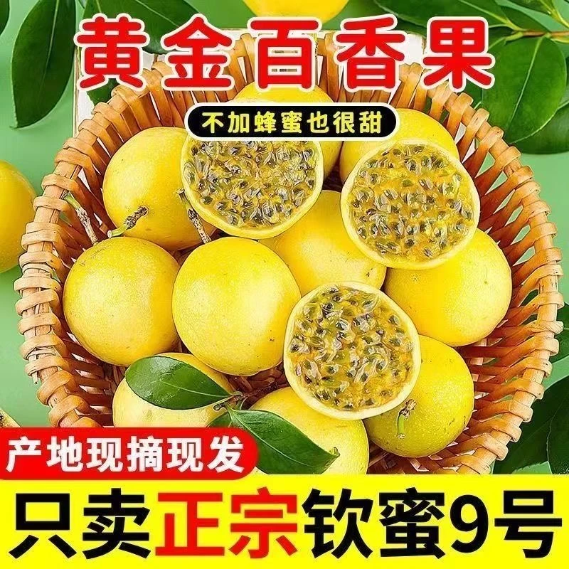 A【送开果器】18枚50-60广西正宗钦蜜9号黄金百香果当季水果
