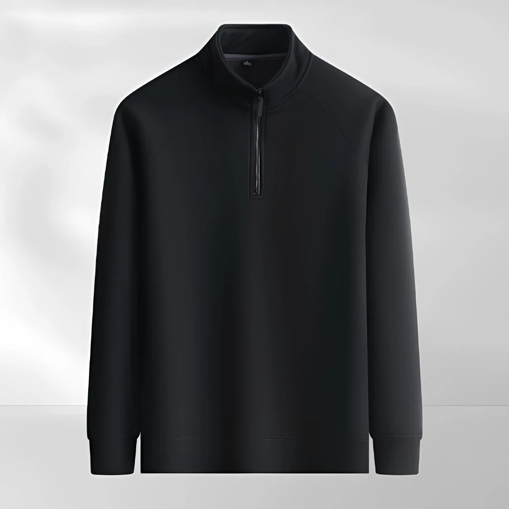 套头立领拉链男士春秋半高领卫衣绵羊毛立领拉链卫衣（看中直接拍