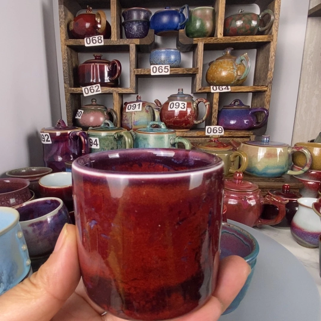 中国神后钧瓷茶具处理