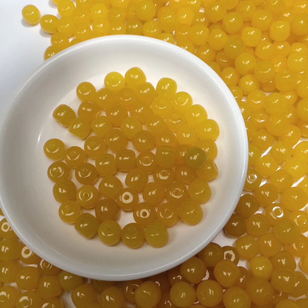 w3356黄*龙玉老型10*8mm*10颗