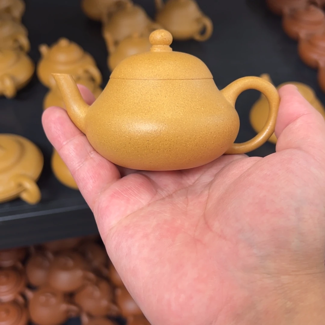 紫砂茶壶瑕疵110cc黄金段梨形