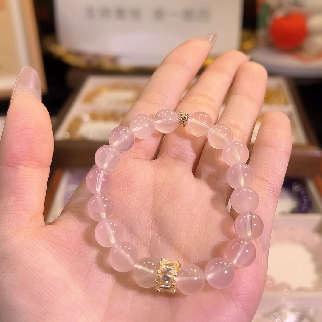 水晶手链未镶嵌粉水晶