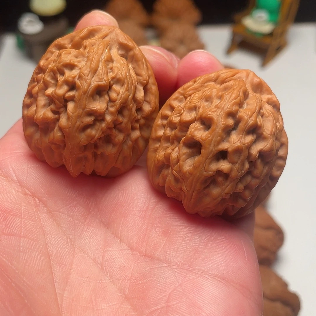 吊坠文玩核桃红锦鲤