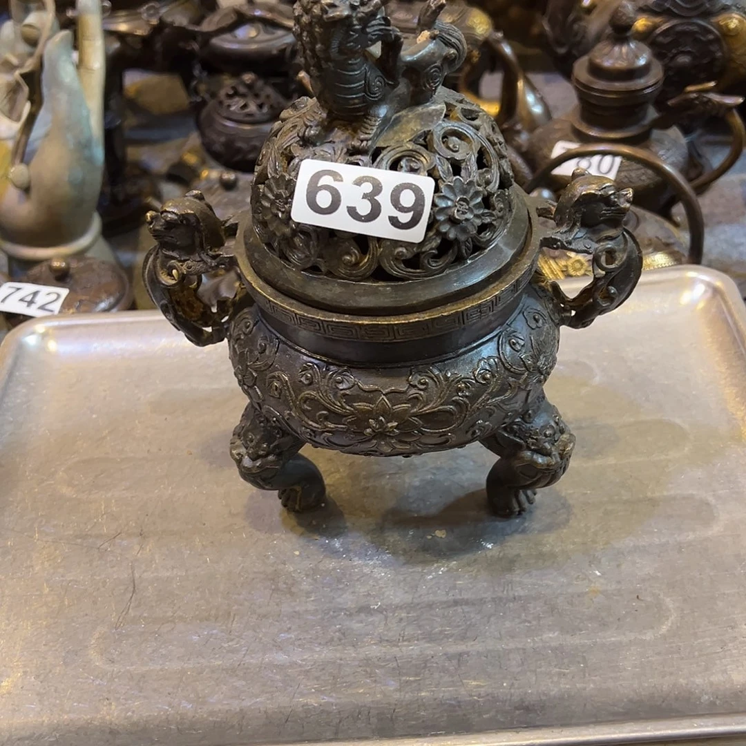 黄铜摆件，文房摆件