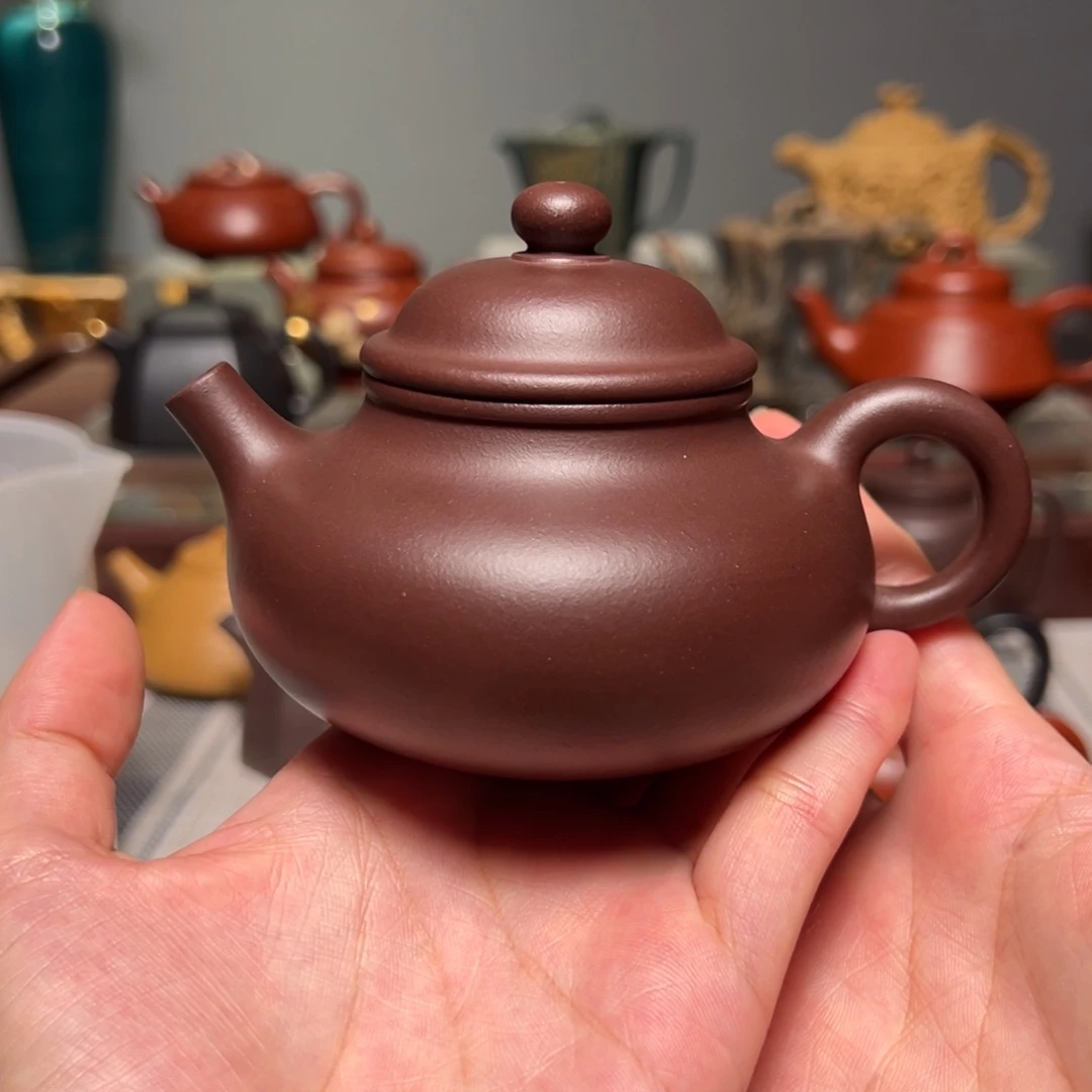 茶壶紫砂容天老紫泥200cc