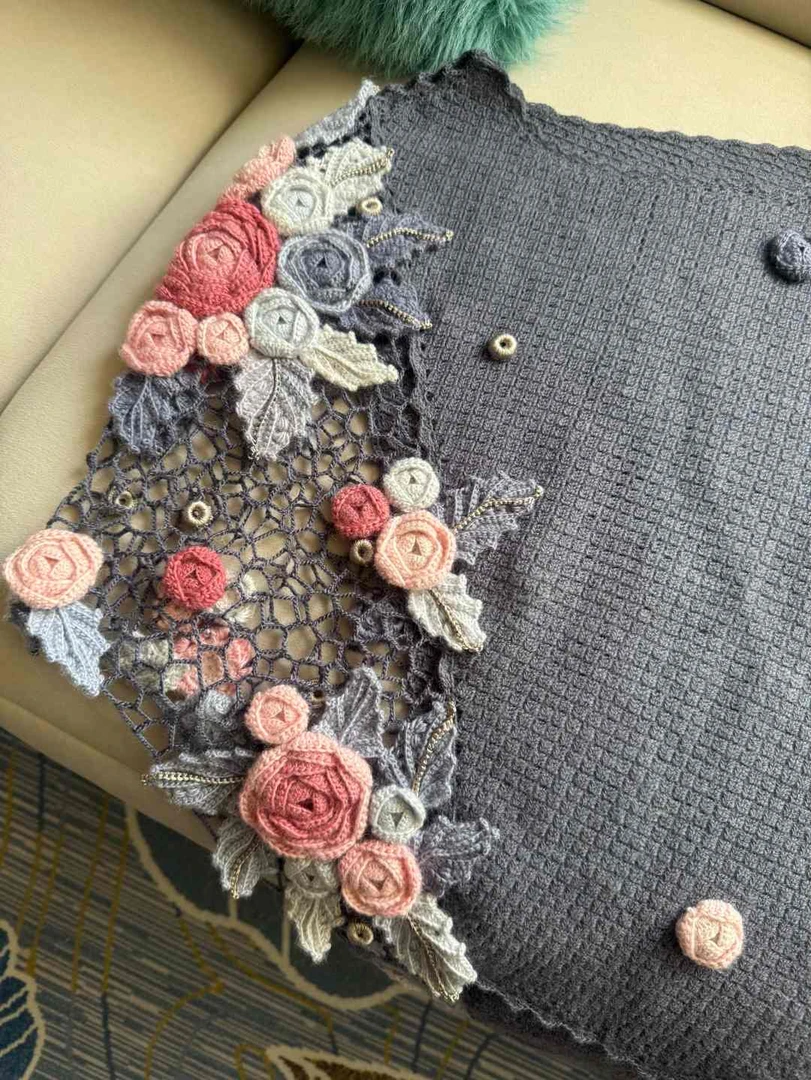 玫瑰斗蓬彩虹上衣材料包（非成品）