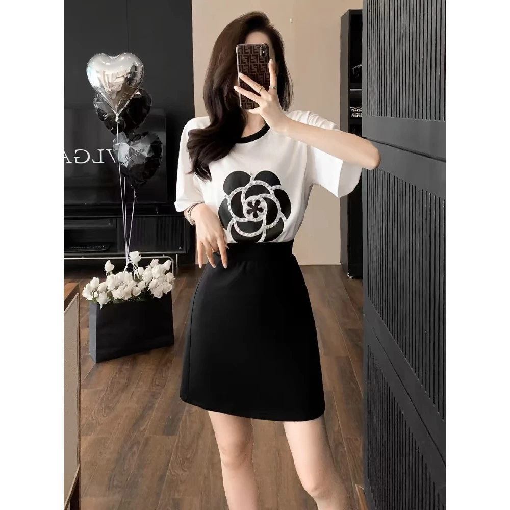 《满钻山茶花》爆闪两件套·套装